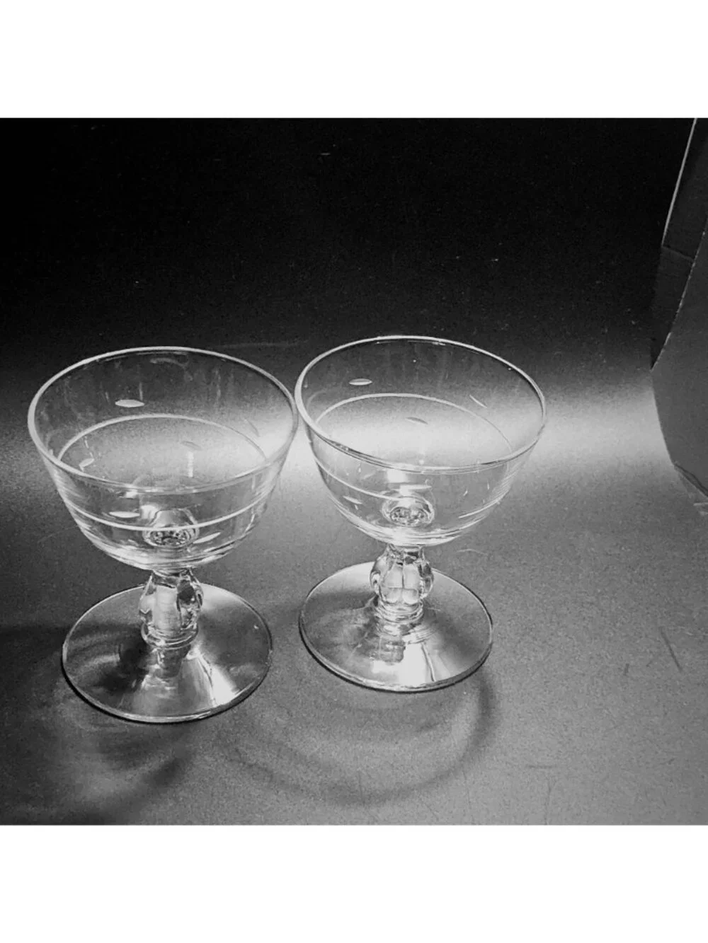 2 Libbey Interlude Champagne Coupes 4.25